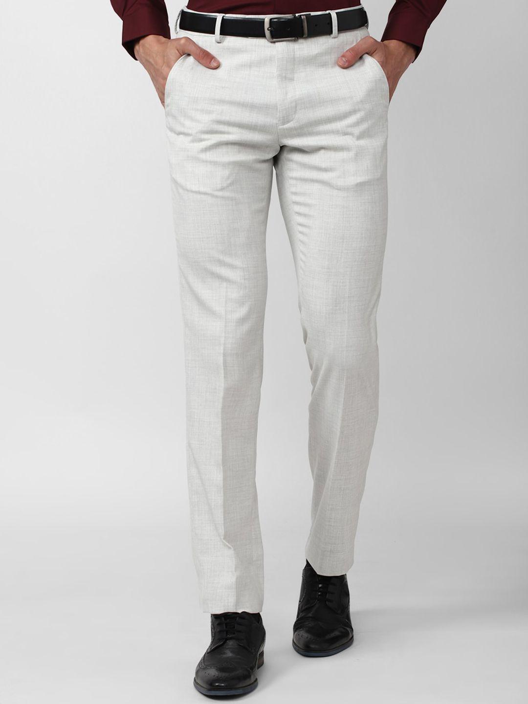 van-heusen-men-grey-slim-fit-formal-trouser