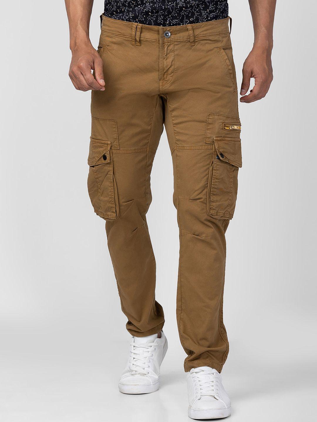 spykar-men-cotton-slim-fit-cargos-trousers