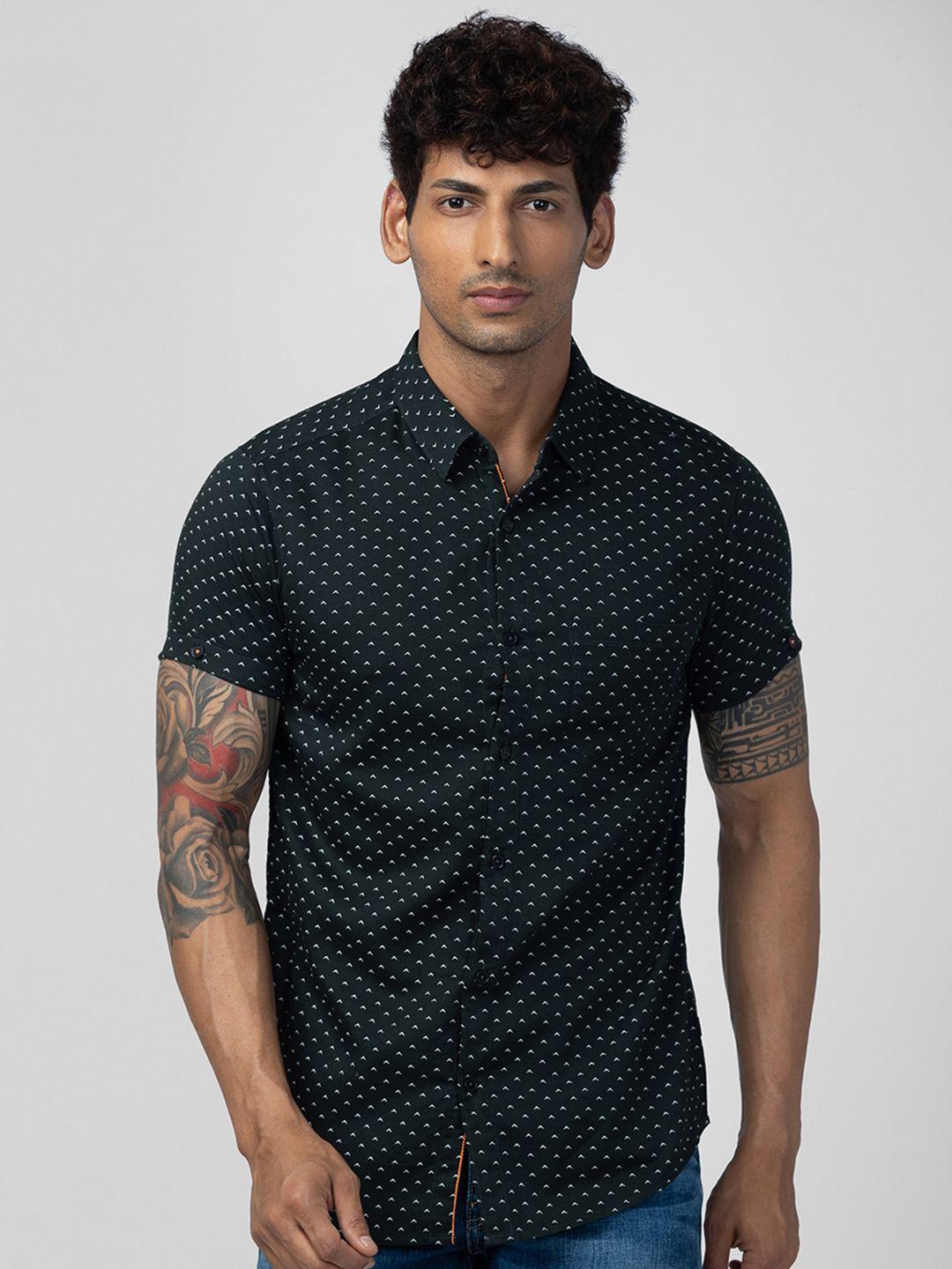 spykar-men-slim-fit-printed-casual-cotton-shirt