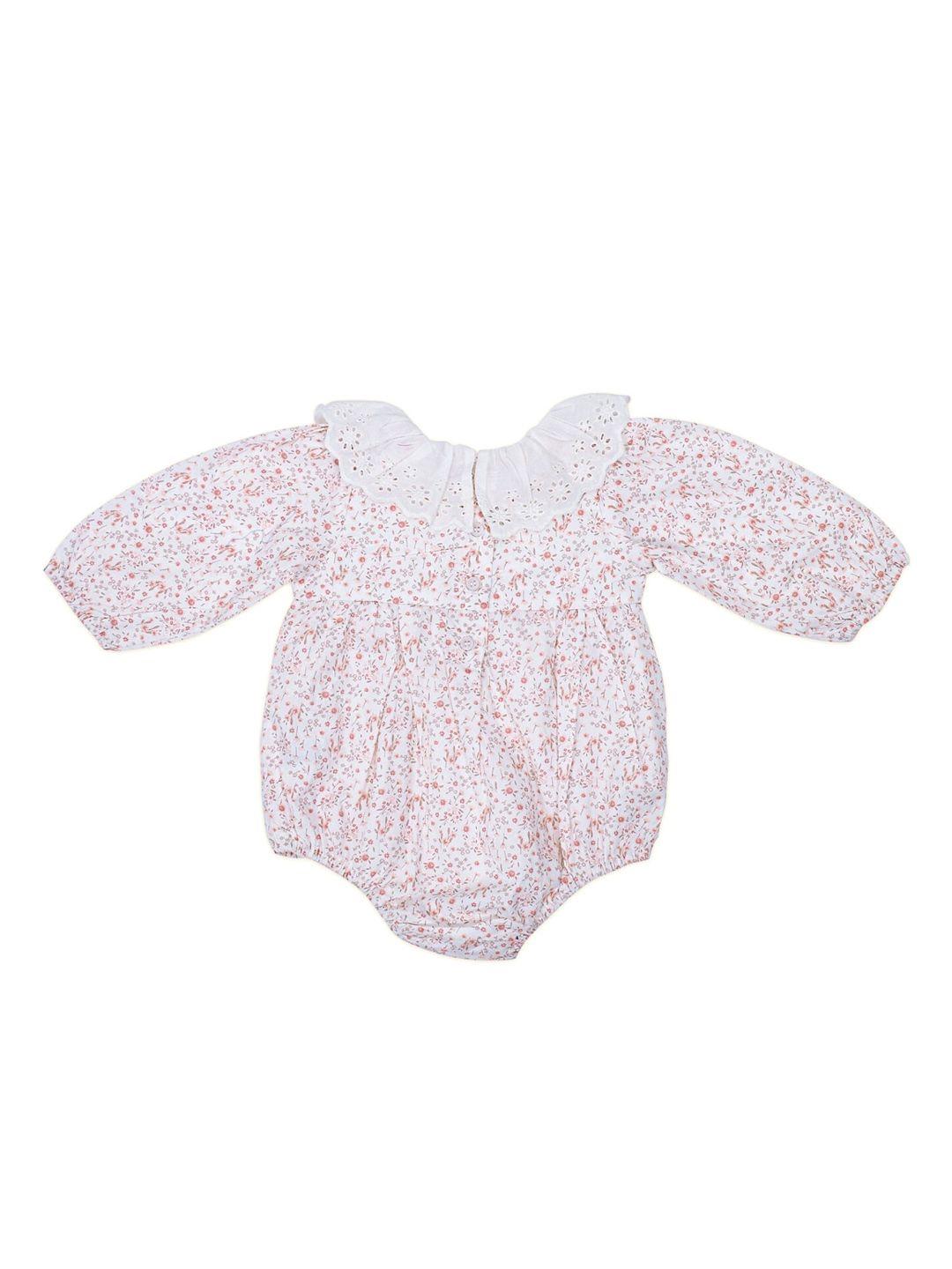 haus & kinder Kids Printed Cotton Ruffle Rompers