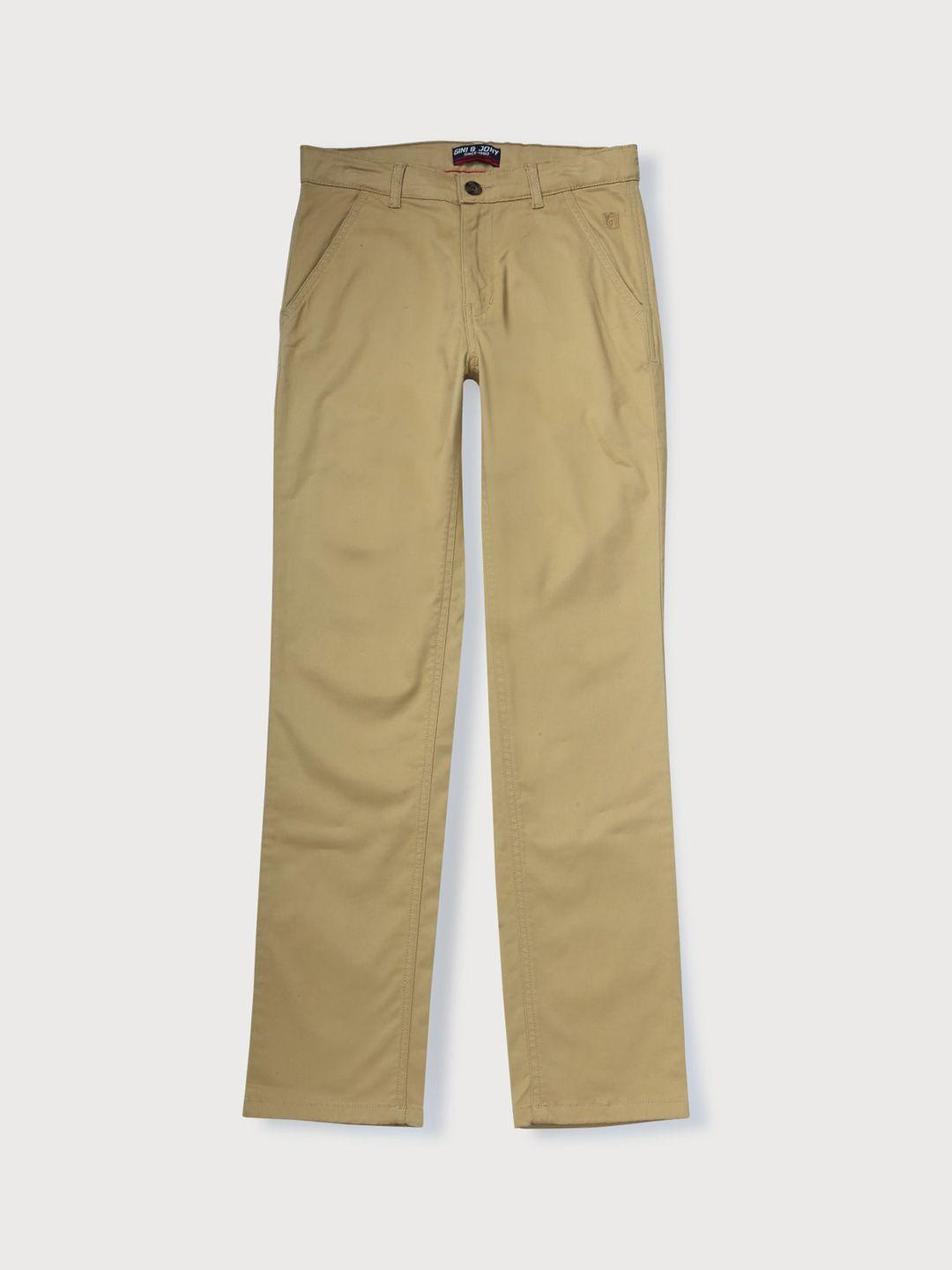 Gini and Jony Boys Cotton Chinos Trousers