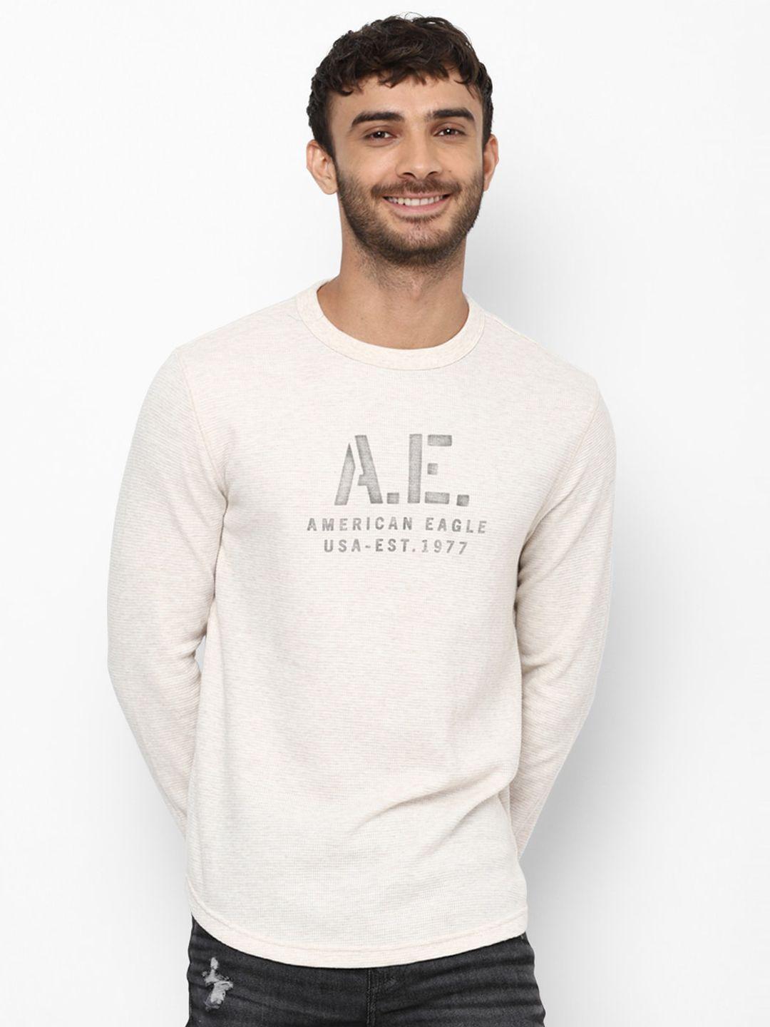 AMERICAN EAGLE OUTFITTERS Men Typography Printed Pure Cotton T-shirt