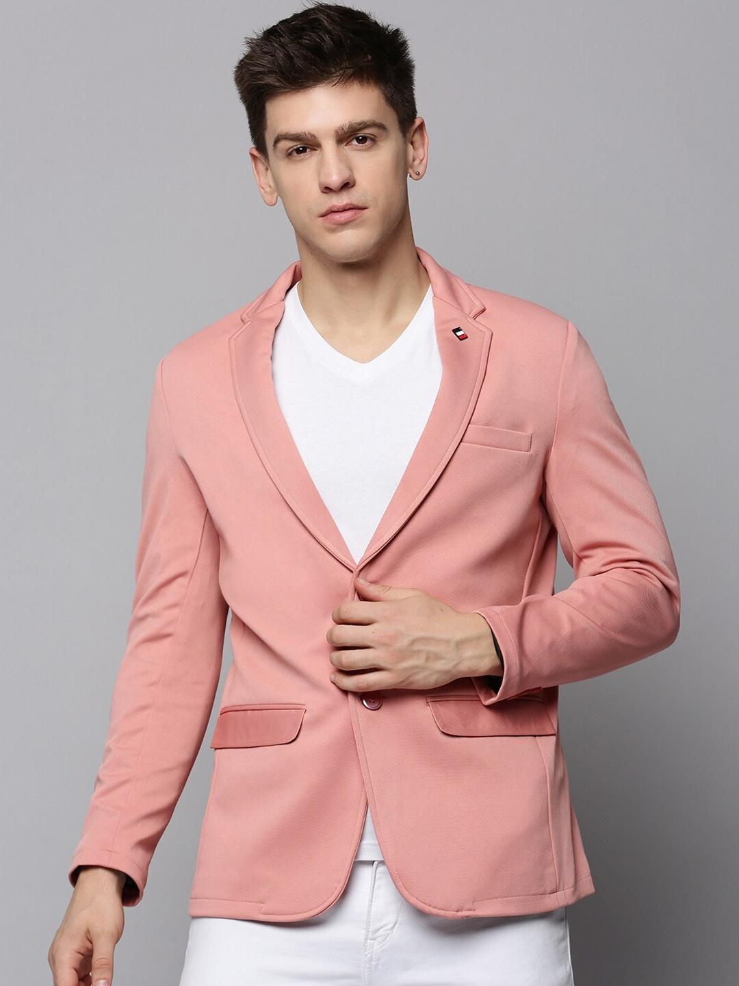SHOWOFF Men Single Breasted Cotton Casual Blazers