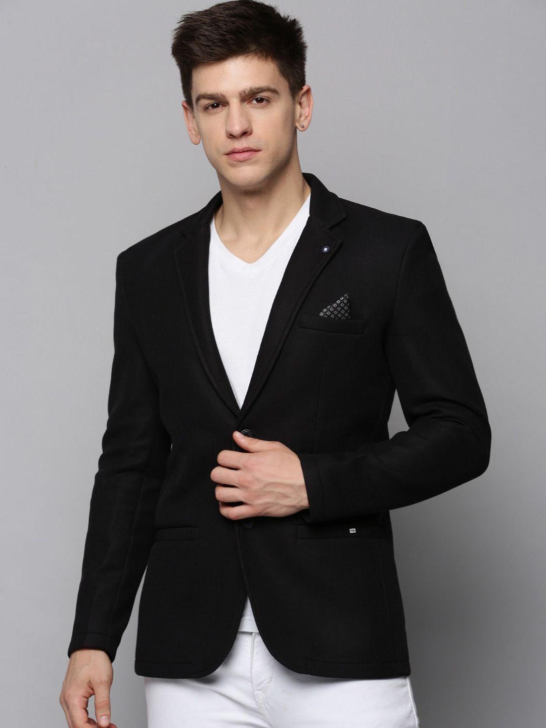 showoff-men-cotton-dobby-notched-lapel-open-front-blazer