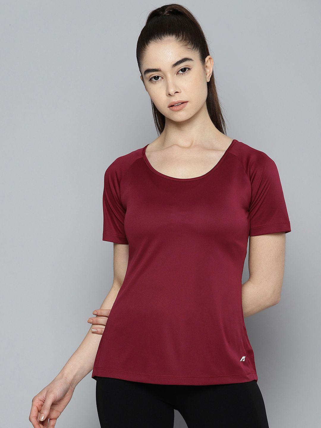 alcis-women-solid-slim-fit-t-shirt
