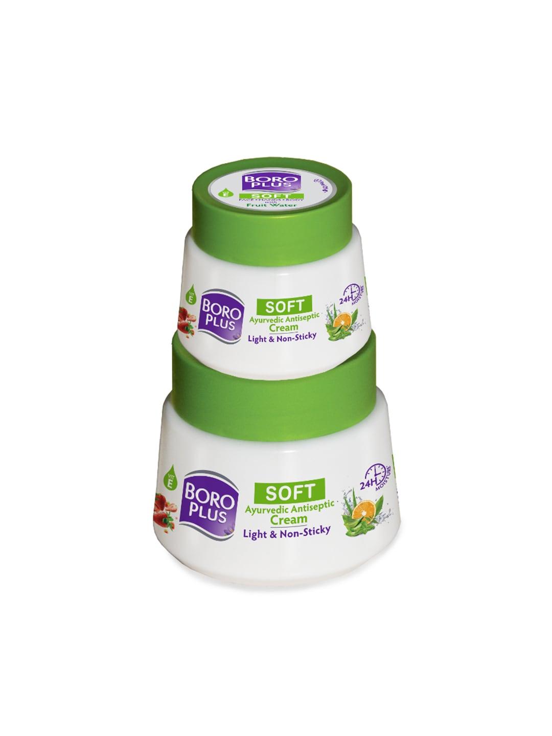 BOROPLUS Set of 2 Light & Non Sticky Soft Ayurvedic Antiseptic Cream - 100 ml + 200 ml