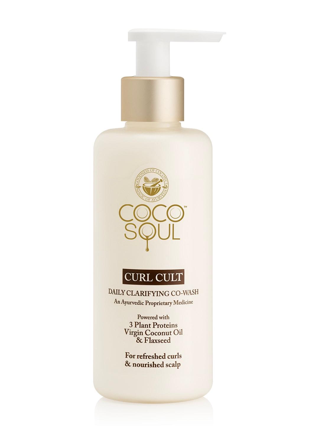 Coco Soul Curl Cult Daily Clarifying Co-Wash with 100% Virgin Coconut Oil & Flaxseed-200ml
