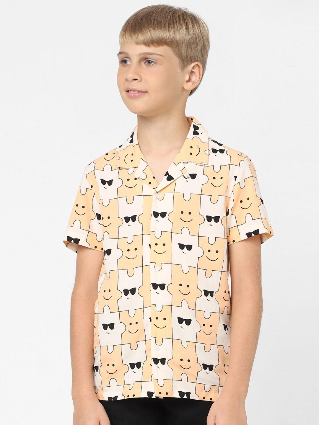 Jack & Jones Junior Boys Conversational Printed Casual Shirt