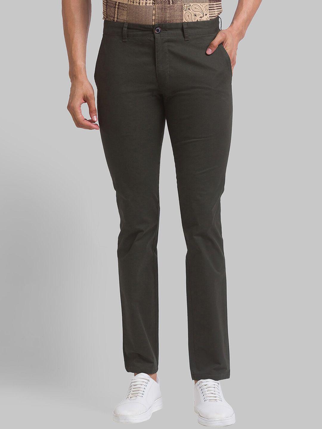 Parx Men Tapered Fit Mid-Rise Trousers