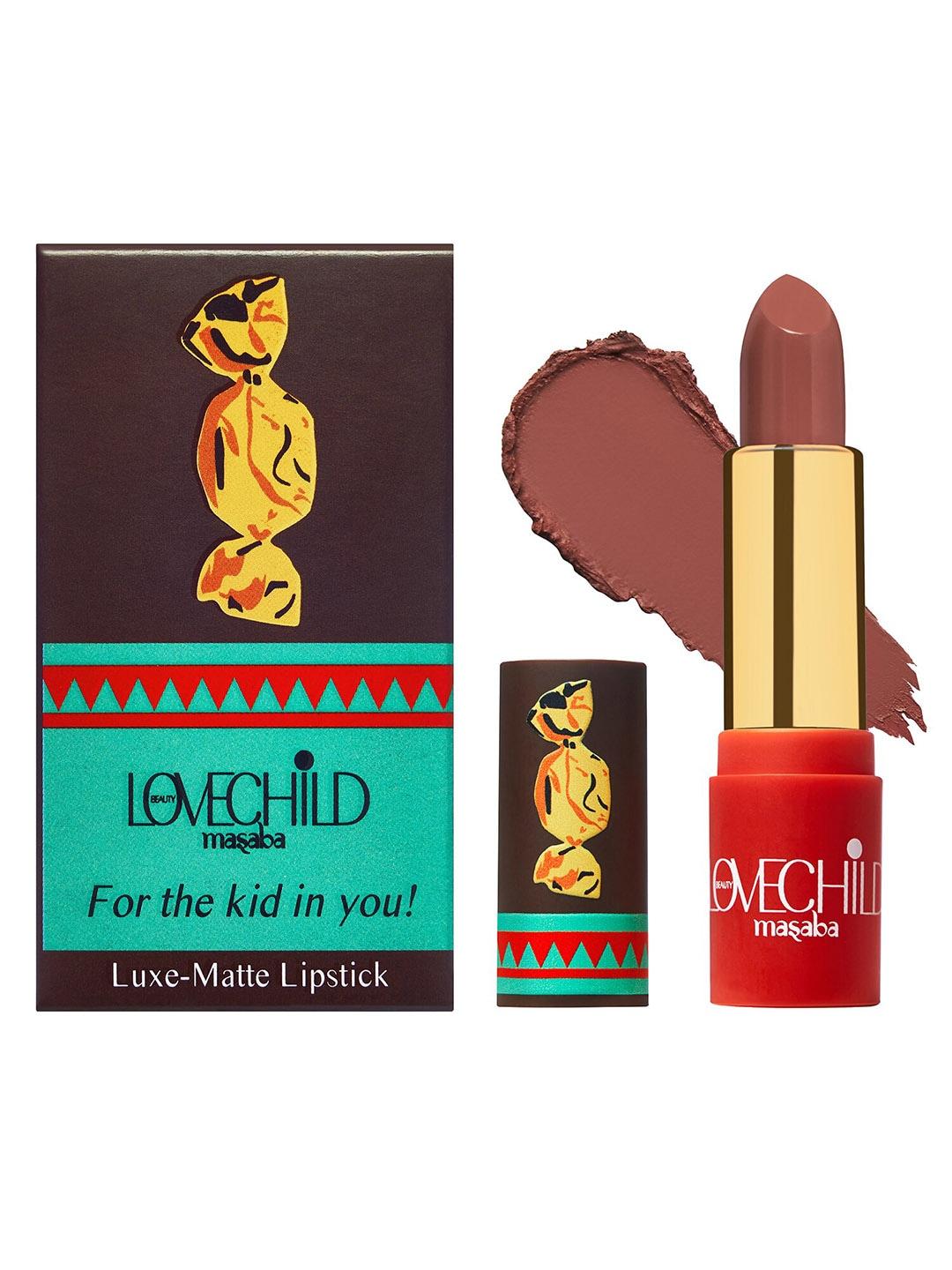 Lovechild Masaba For The Kid In You Luxe-Matte Lipstick 4 g-Caramel 04