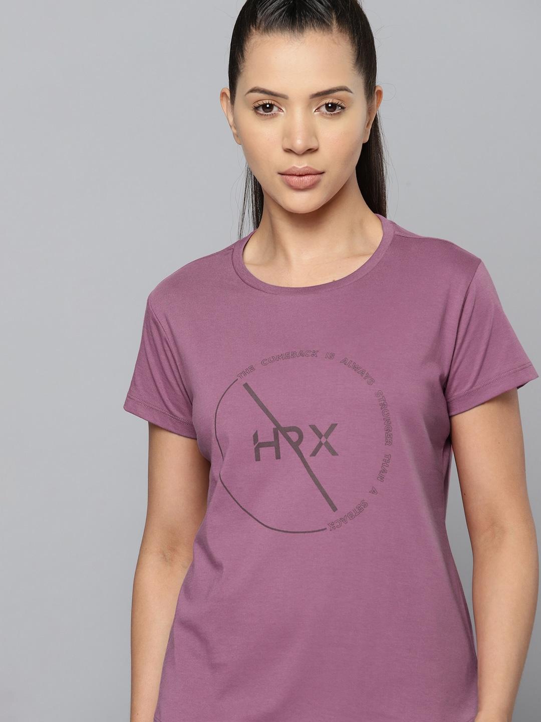 HRX by Hrithik Roshan Brand Logo Printed Rapid-Dry Training T-shirt