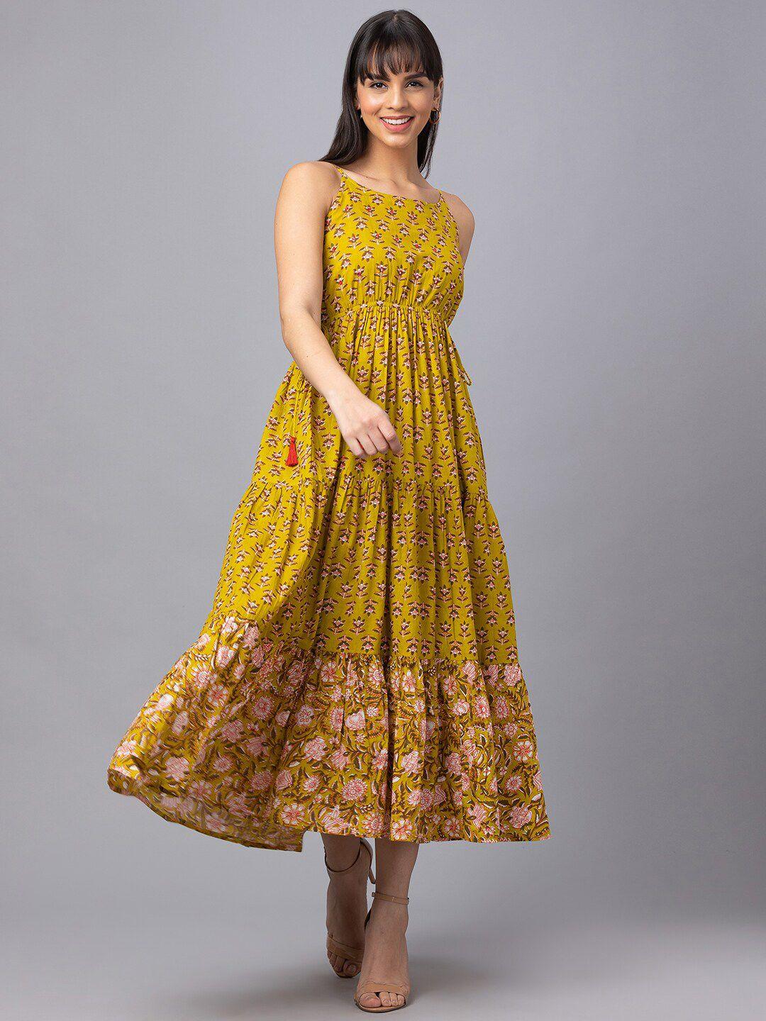 globus-floral-printed-pure-cotton-midi-dress