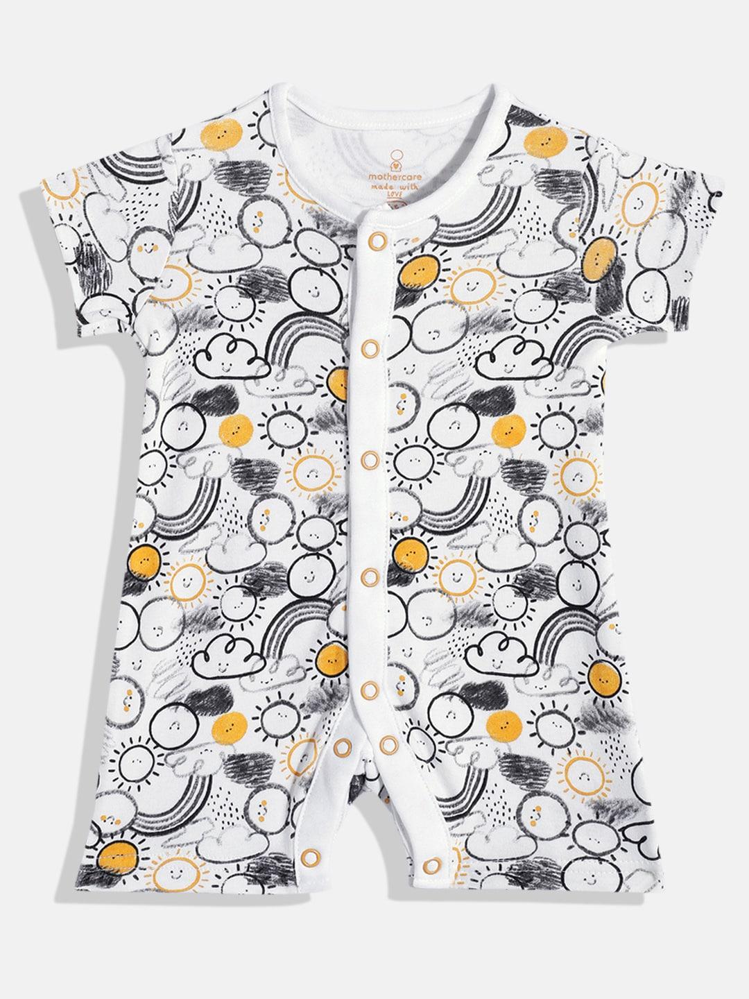 mothercare Infant Kids Printed Pure Cotton Rompers