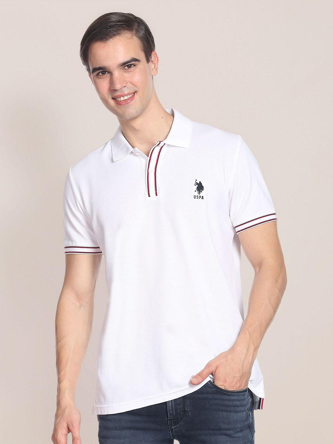 U.S. Polo Assn. Men Plus Size Polo Collar Pure Cotton T-shirt