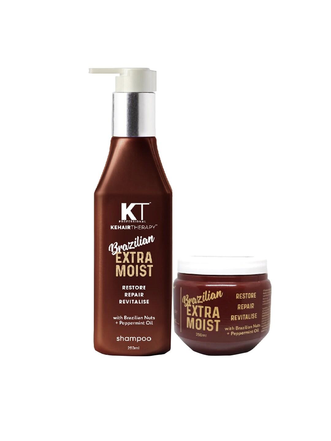 KEHAIRTHERAPY Set of Brazilian Extra Moist Shampoo & Masque with Peppermint - 250 ml each