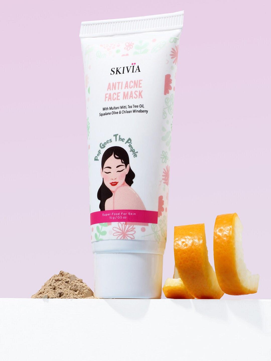 SKIVIA Pop Goes The Pimple Anti Acne Mini Face Mask with Tea Tree & Multani Mitti - 15 g