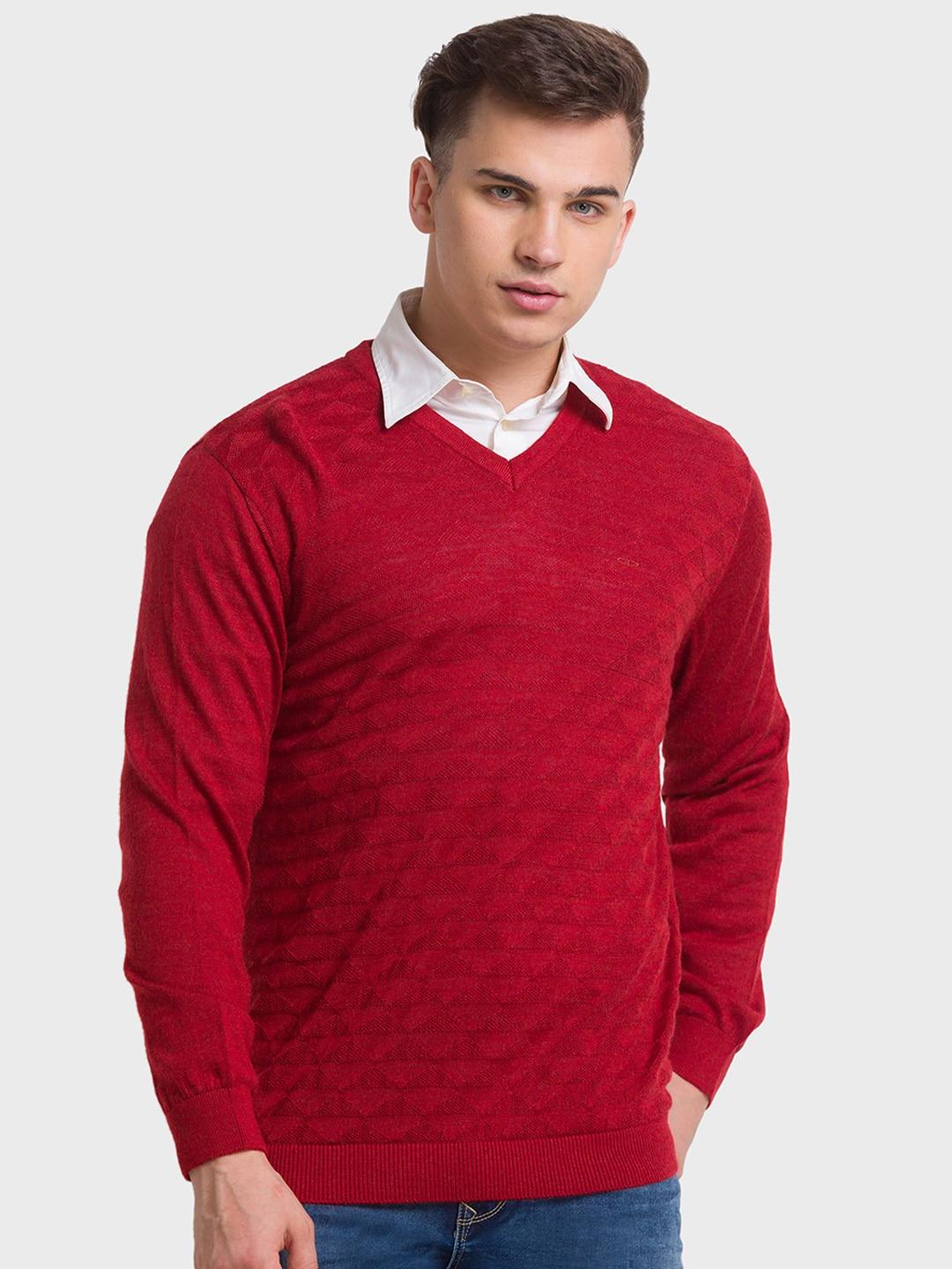 ColorPlus Men V-Neck Woolen Pullover