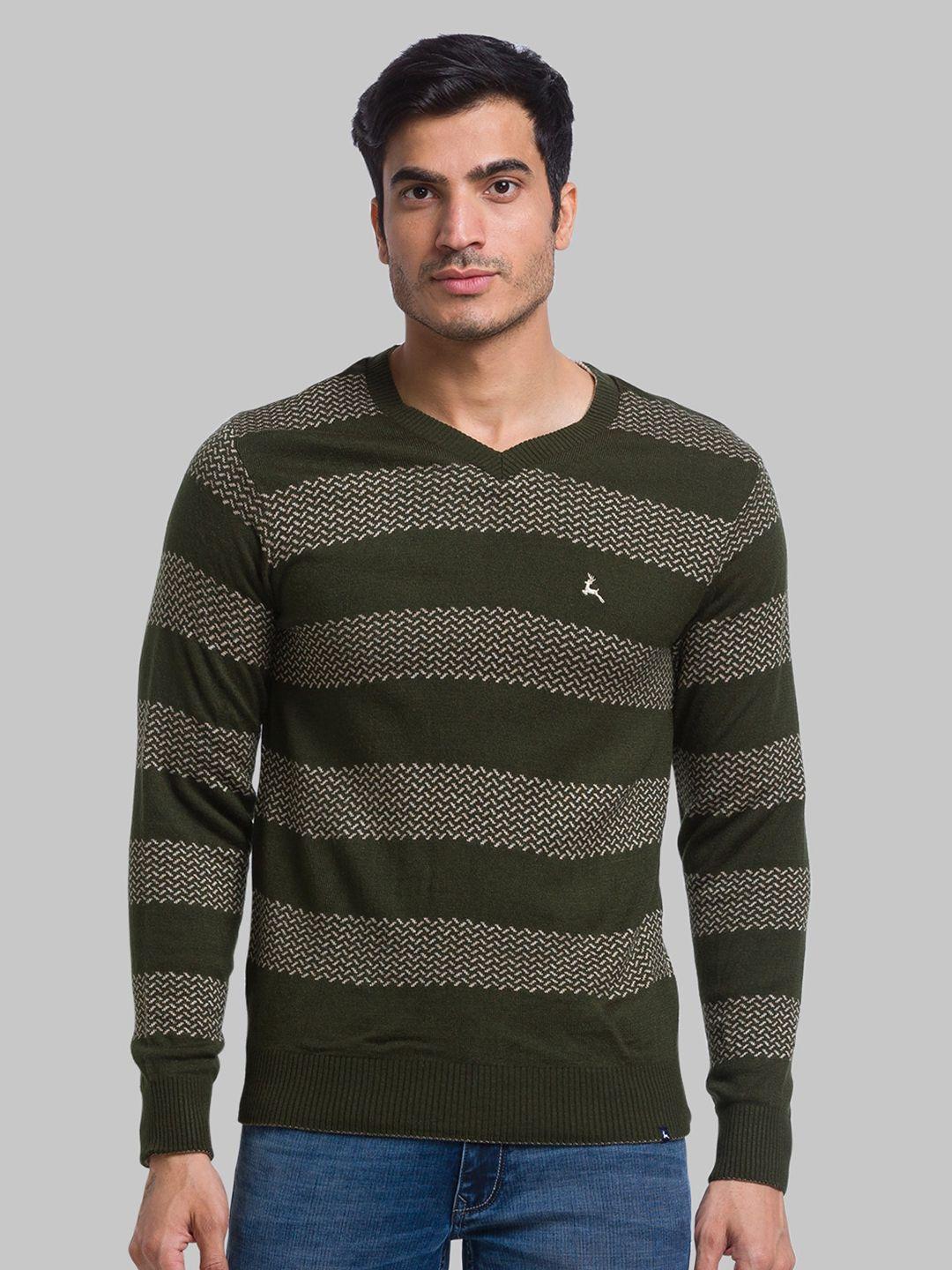 parx-men-printed-v-neck-striped-acrylic-pullover