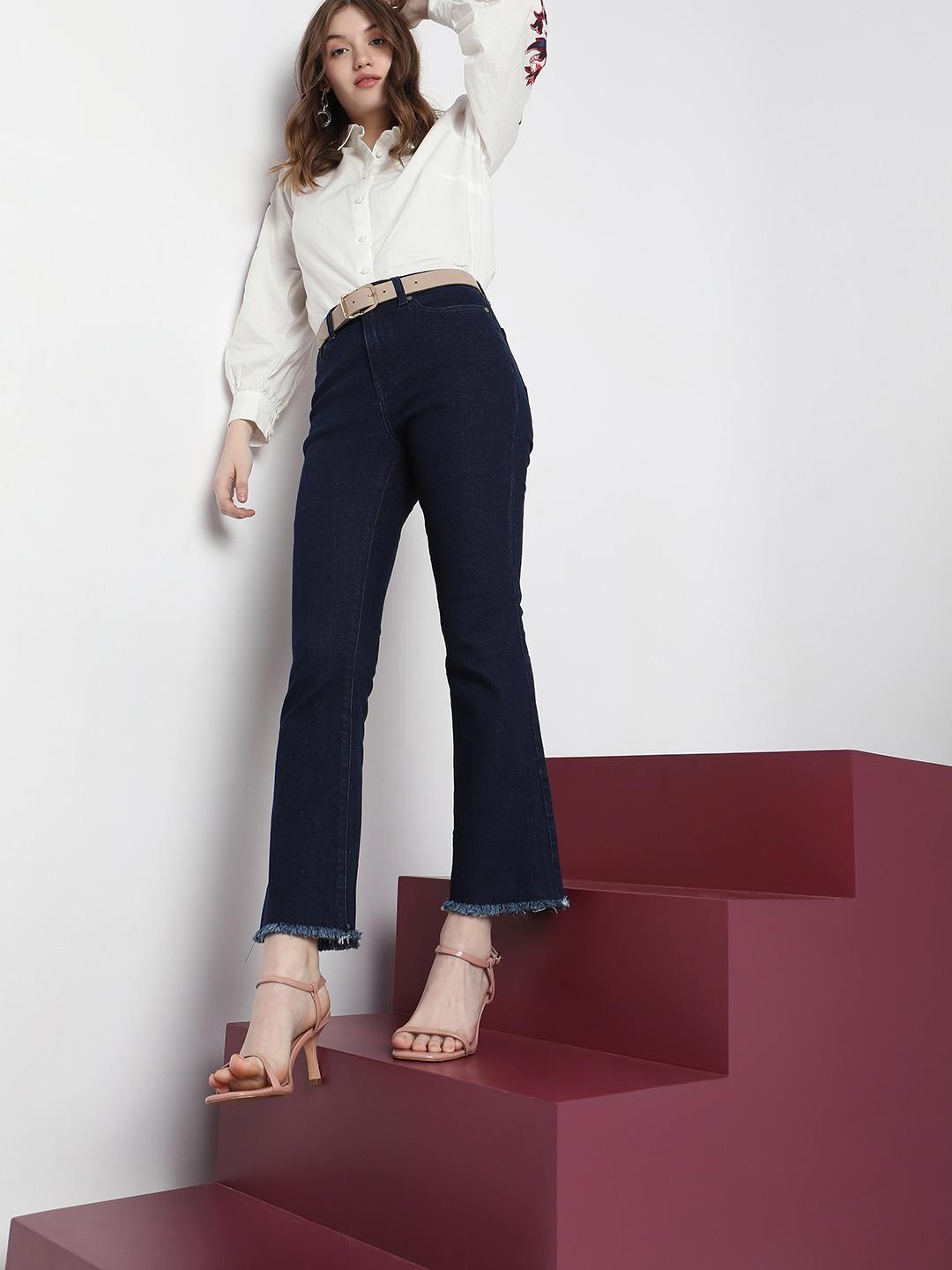 Vero Moda Women Bootcut High-Rise Cotton Jeans