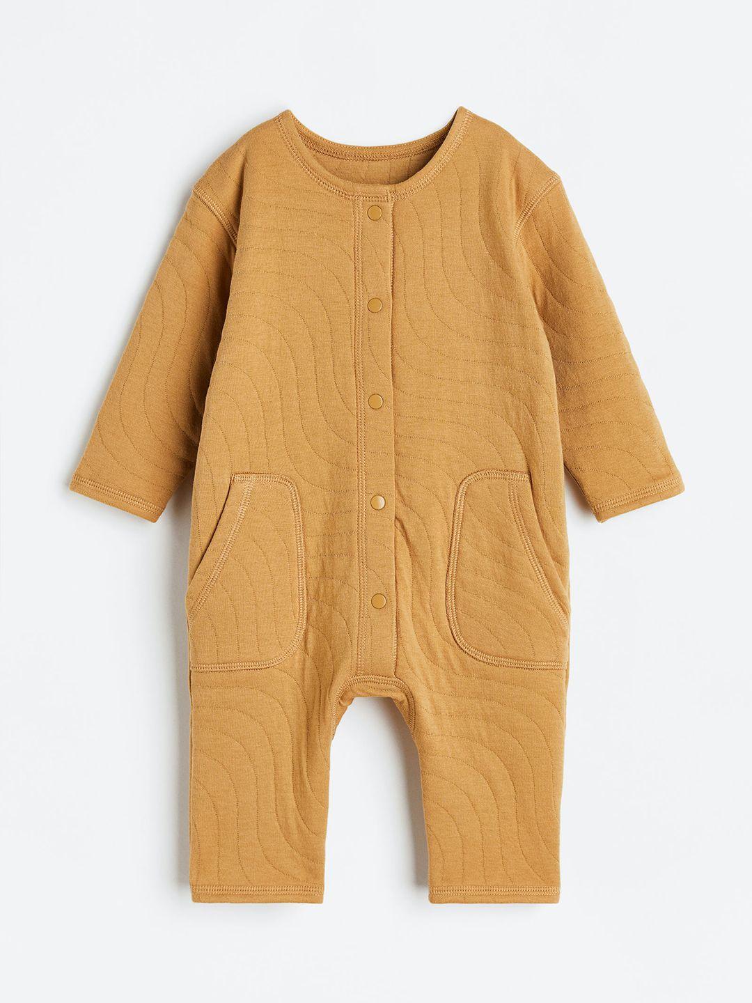 H&M Infant Girls Quilted Jersey Romper Suit
