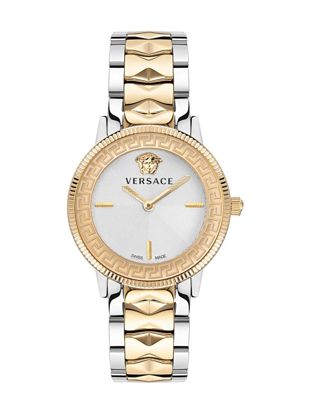 Versace Women Stainless Steel Bracelet Style Straps Analogue Watch VE2P00422