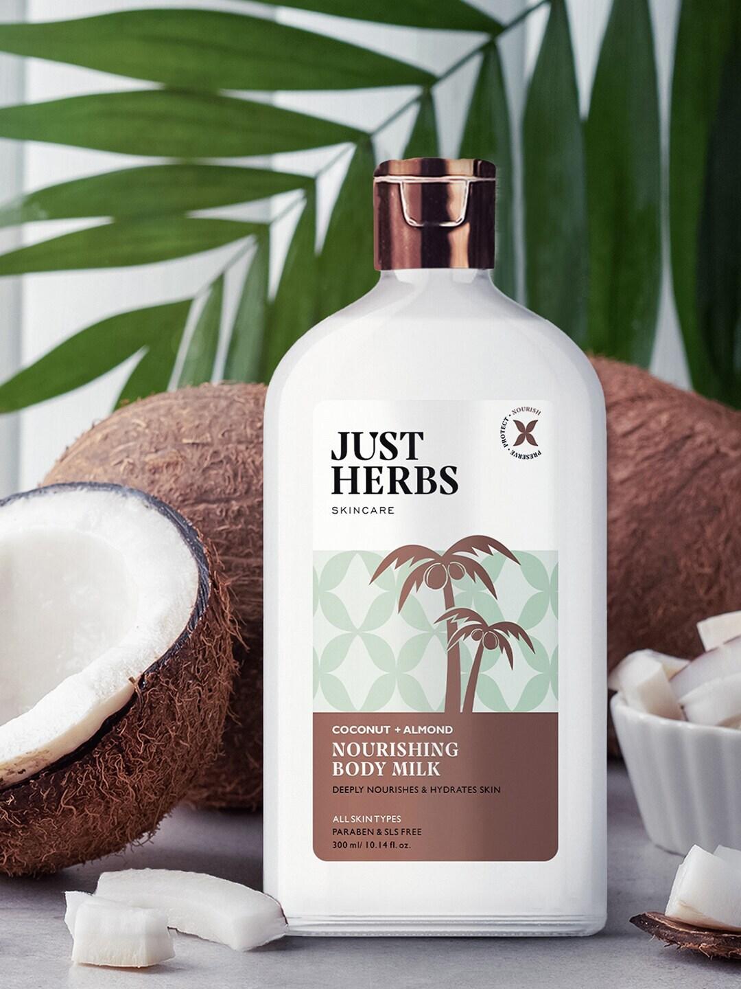 Just Herbs Skincare Deep Nourishing & Hydrating Body Milk with Coconut & Almond - 300 ml