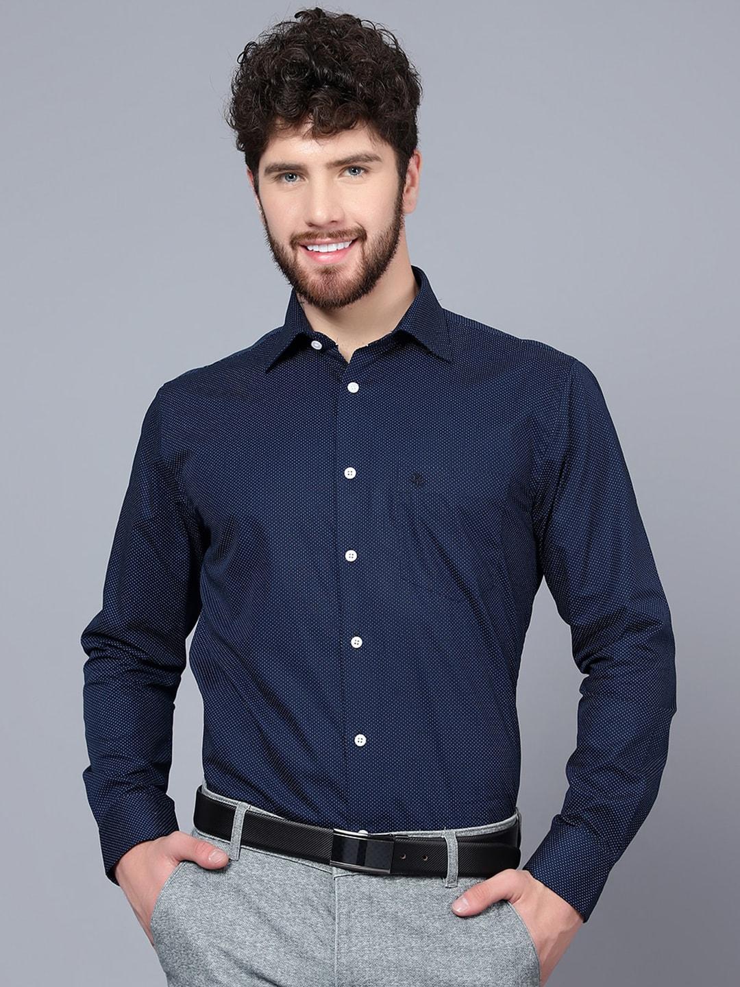 cantabil-micro-ditsy-printed-cotton-formal-shirt