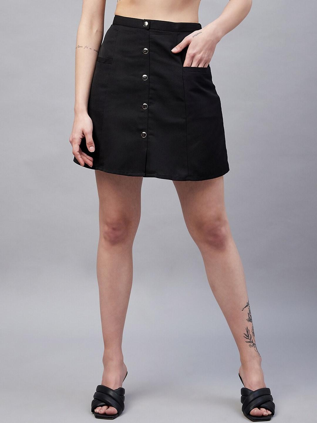 Marie Claire Mini Button Straight Skirt