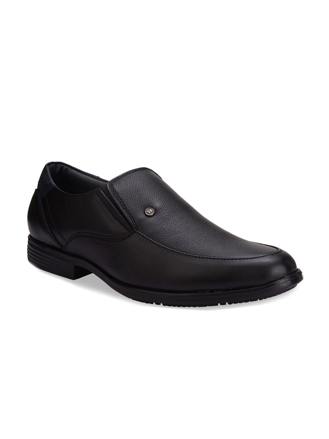 Regal Men Textured Pure Leather Formal Slip On Shoes