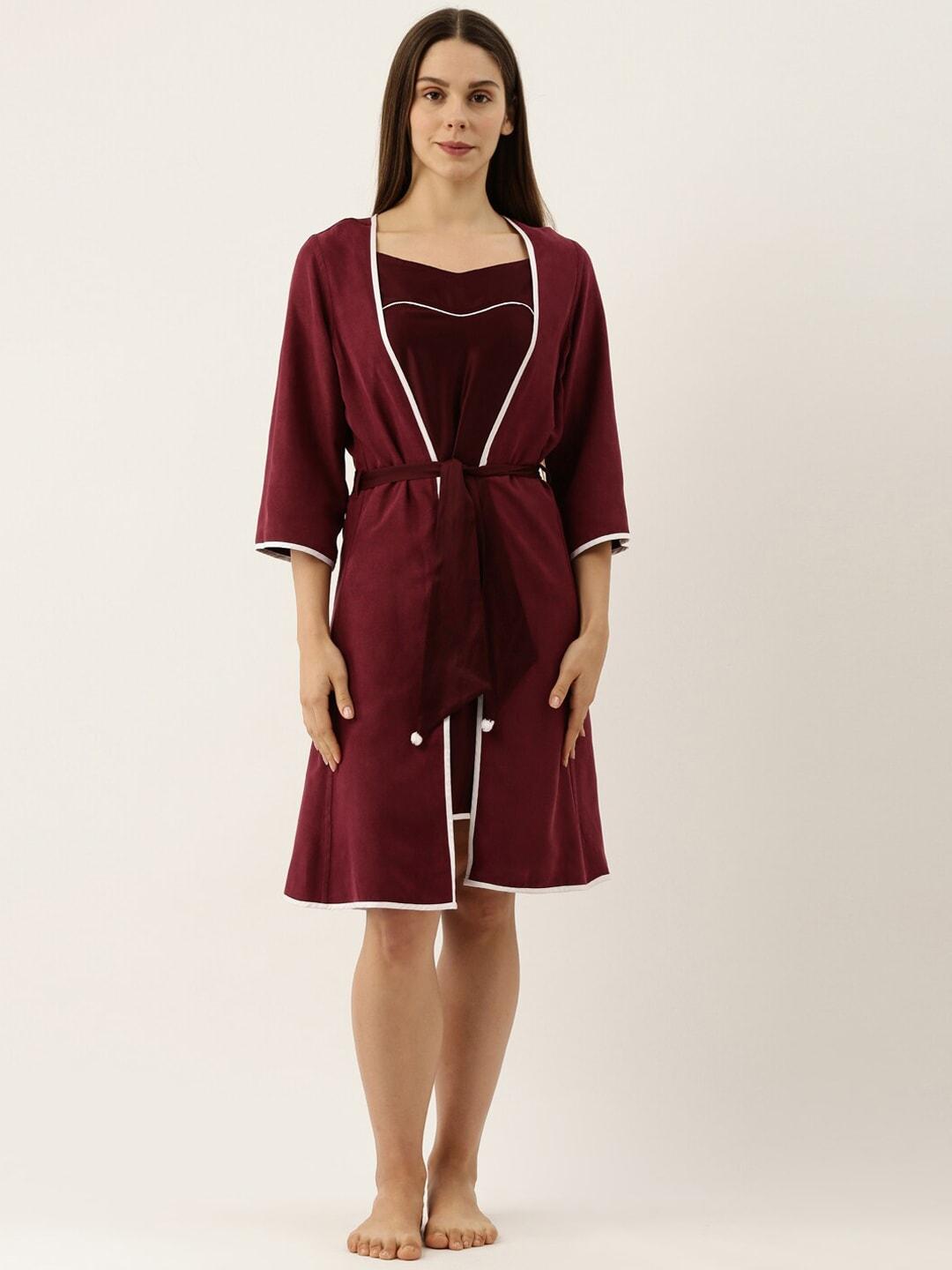 Bannos Swagger Satin Nightdress With Robe