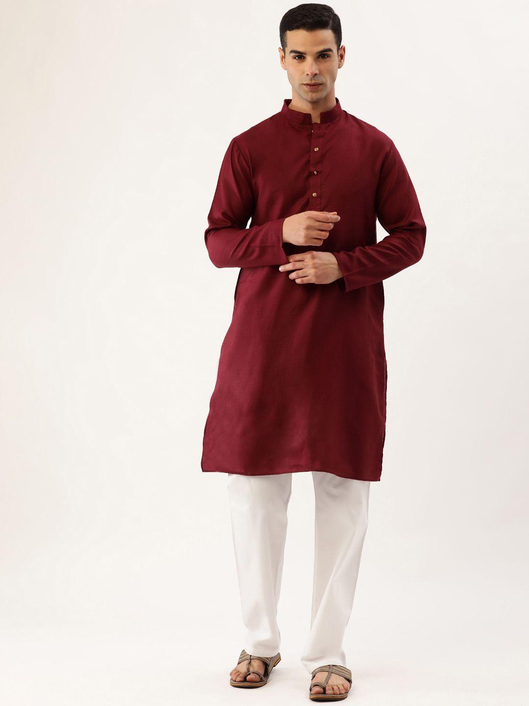 swagg-india-solid-mandarin-collar-straight-kurta
