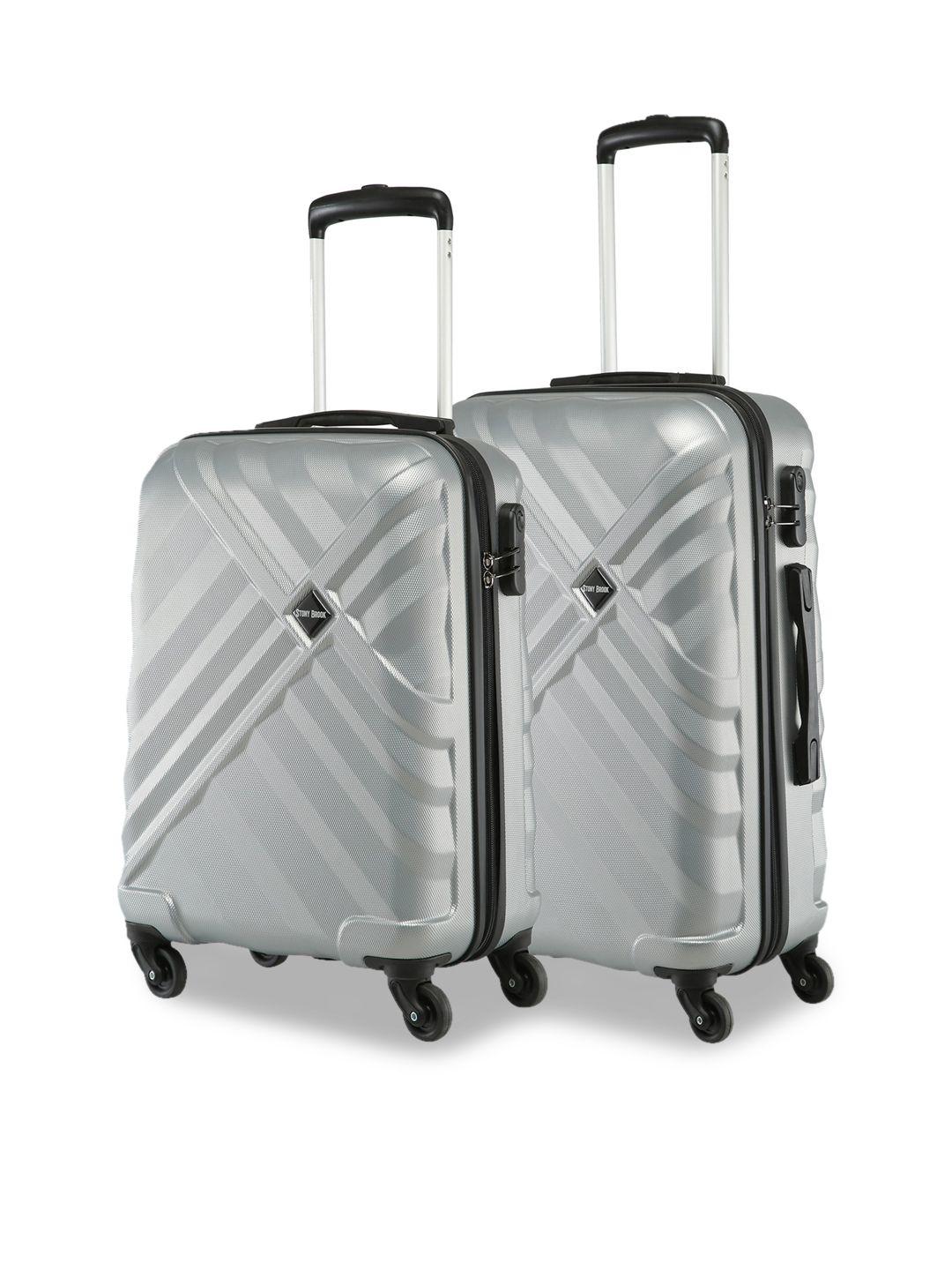 Stony Brook by Nasher Miles Set Of 2 360-Degree Rotation Hard-Sided Trolley Suitcases