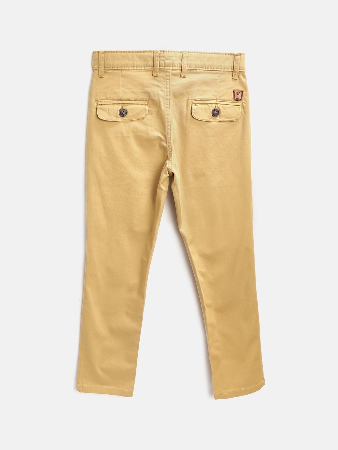Palm Tree Boys Brown Trousers