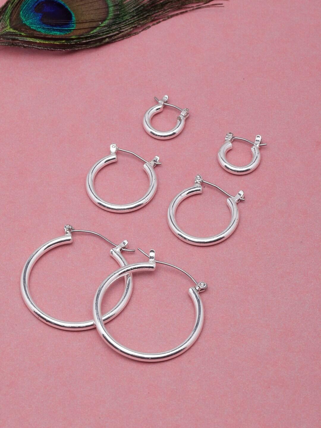 diva-walk-set-of-3-silver-plated-contemporary-circular-hoop-earrings