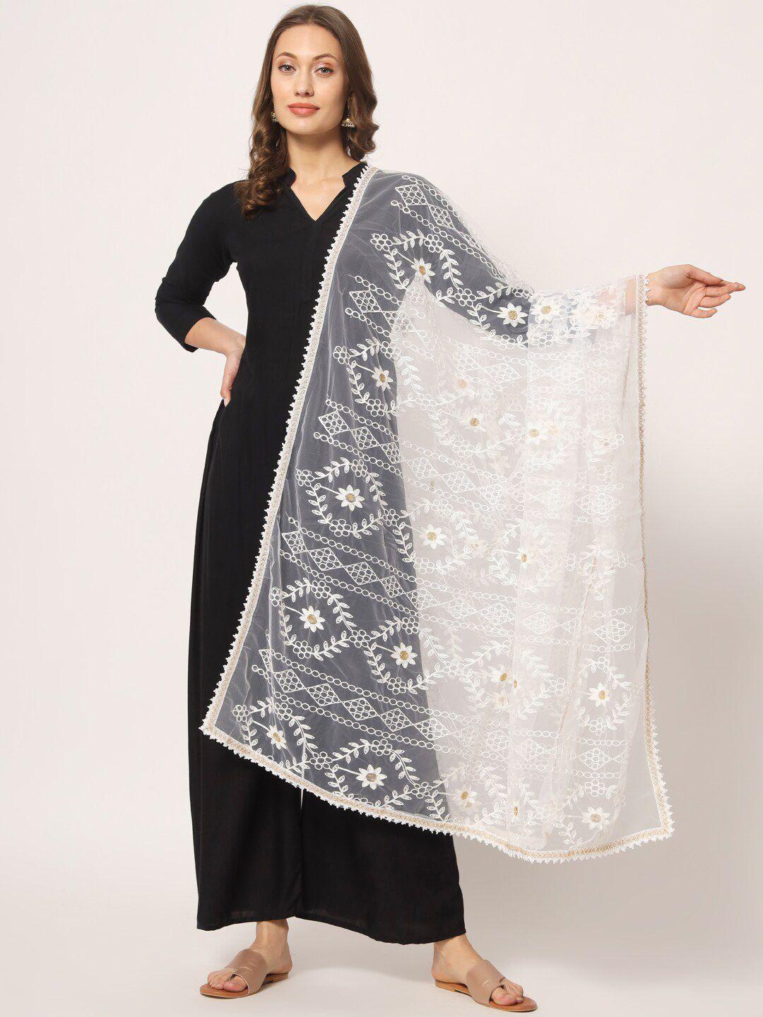 Zamour Embroidered Net Dupatta