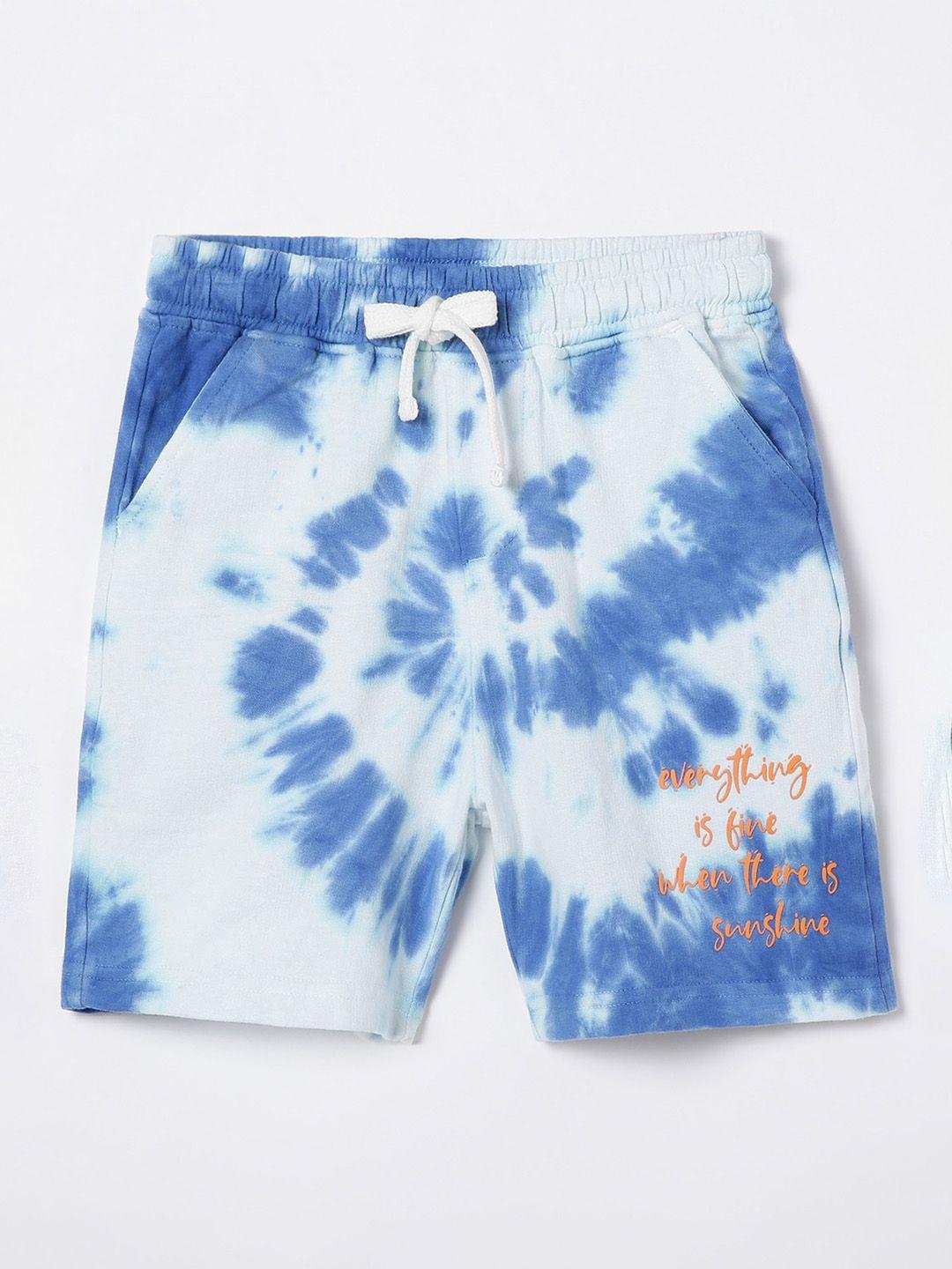 Fame Forever by Lifestyle Boys Tie & Dye Mid-Rise Cotton Shorts
