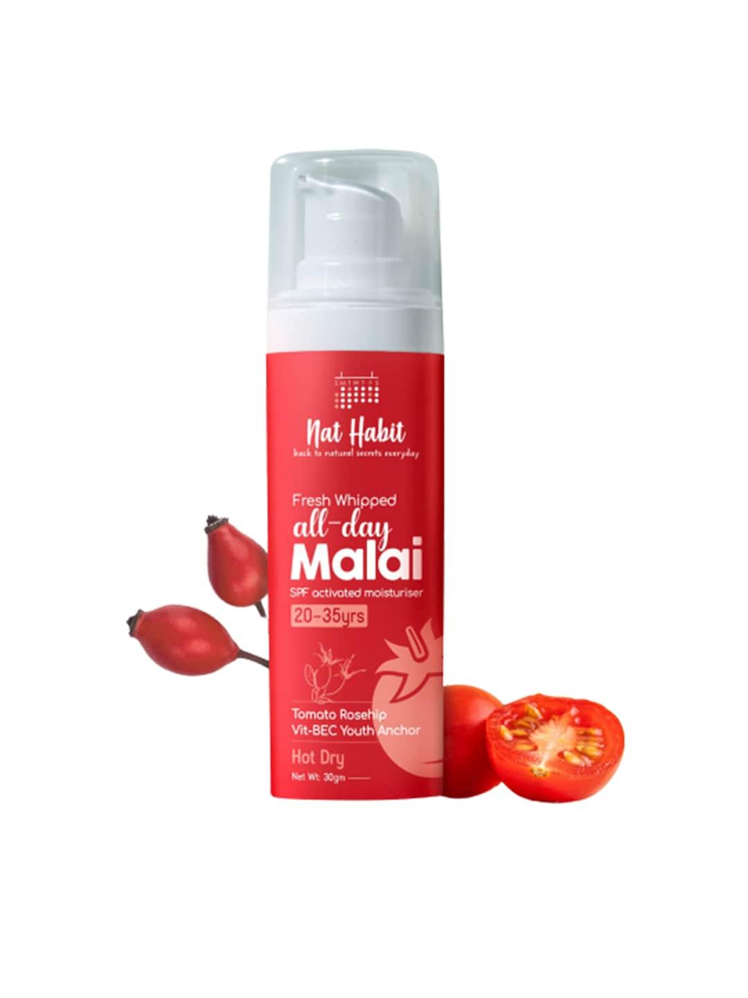 nat Habit Fresh Whipped All Day Malai Moisturizer with Tomato & Rosehip - 30 g