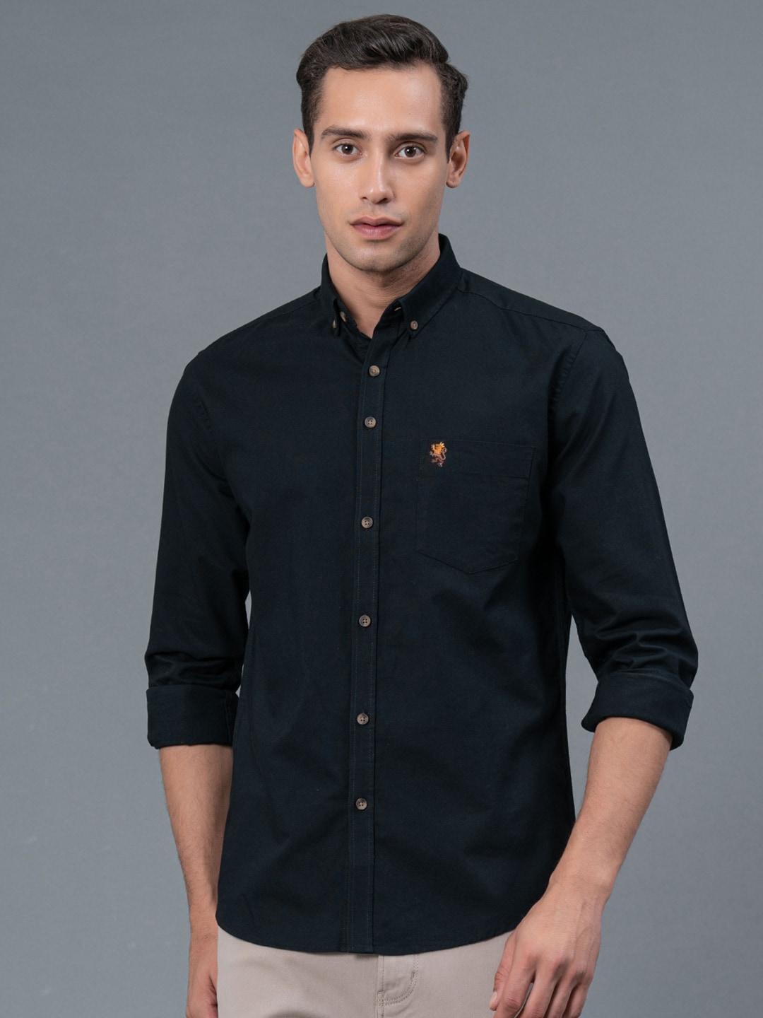 Red Tape Button-Down Collar Pure Cotton Casual Shirt