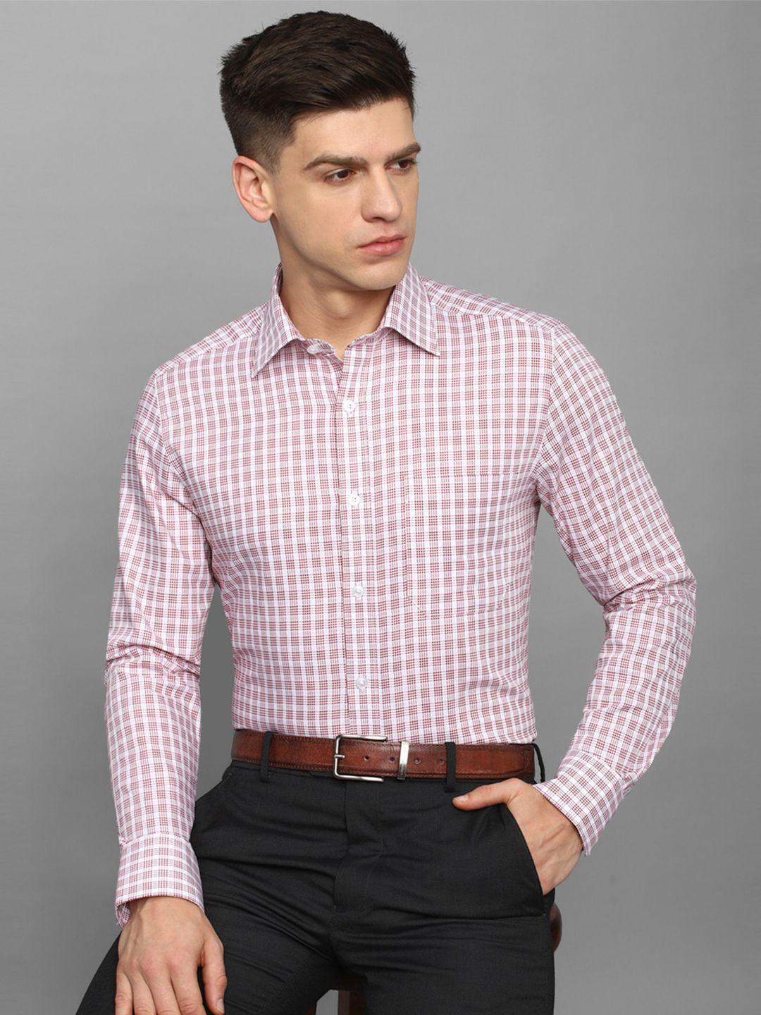 Louis Philippe Checked Formal Pure Cotton Shirt