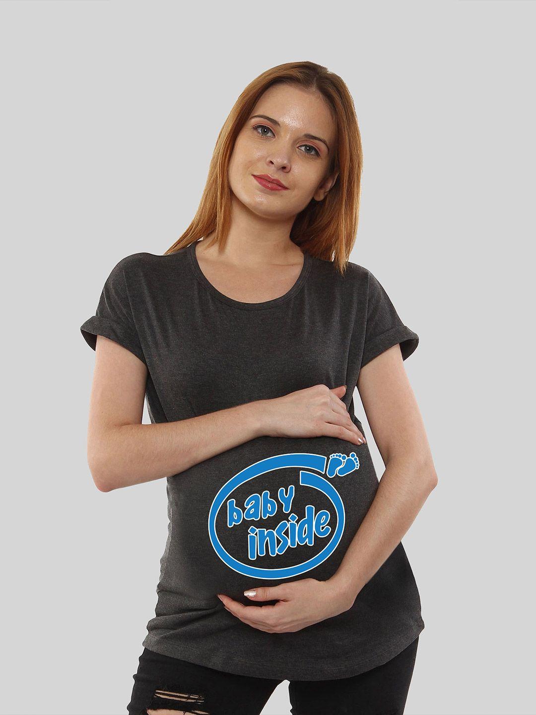SillyBoom Typography Printed Maternity T-shirt