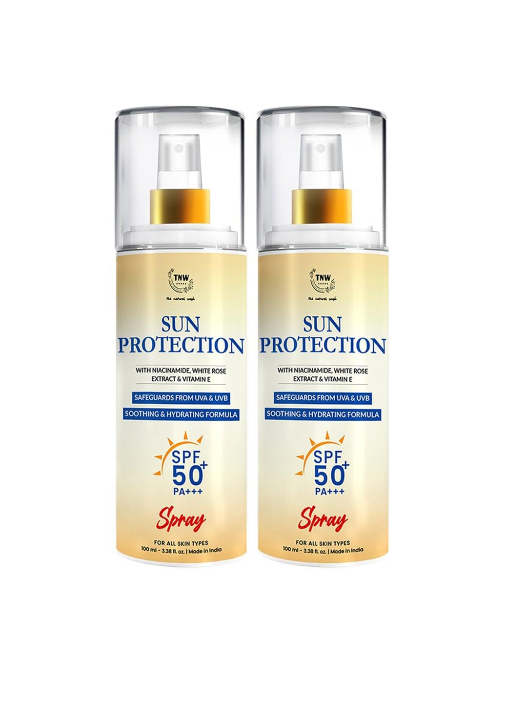 TNW the natural wash Set of 2 Sun Protection SPF 50 Spray with Niacinamide - 100 ml Each