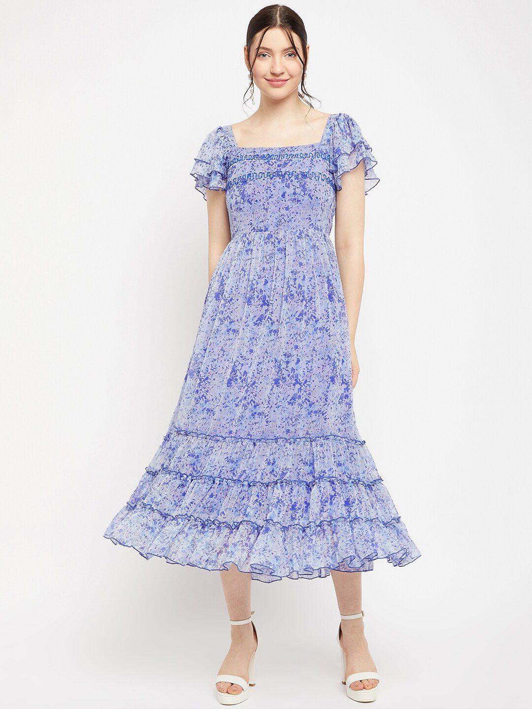 antheaa-square-neck-abstract-printed-tiered-embellished-chiffon-fit-&-flare-midi-dress