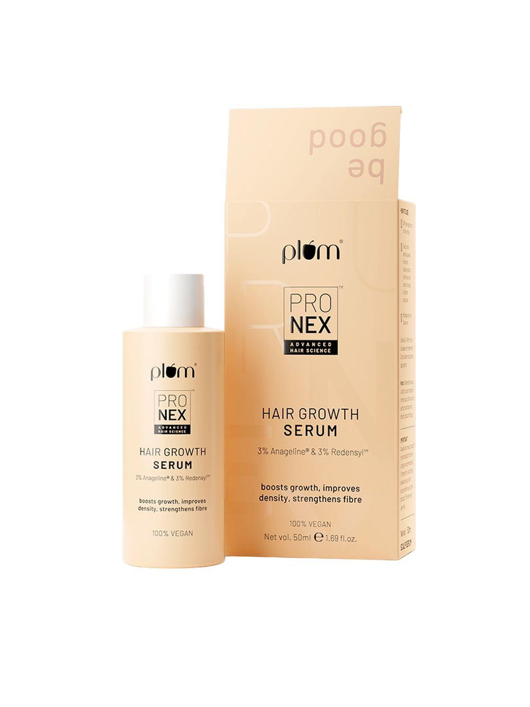 Plum Pro Nex TM Hair Growth Serum For Boosts Hair Growth Improves Hair Density & Strengthens Hair Fiber - 50 ml