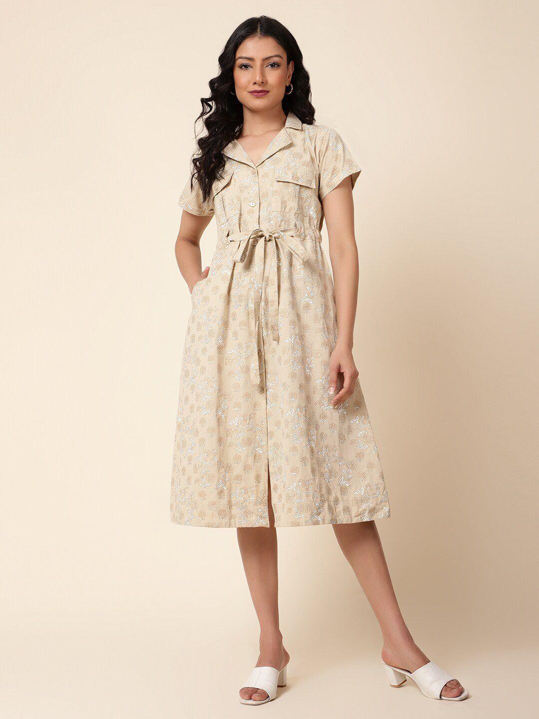 bani-women-pocket-floral-printed-cotton-shirt-dress