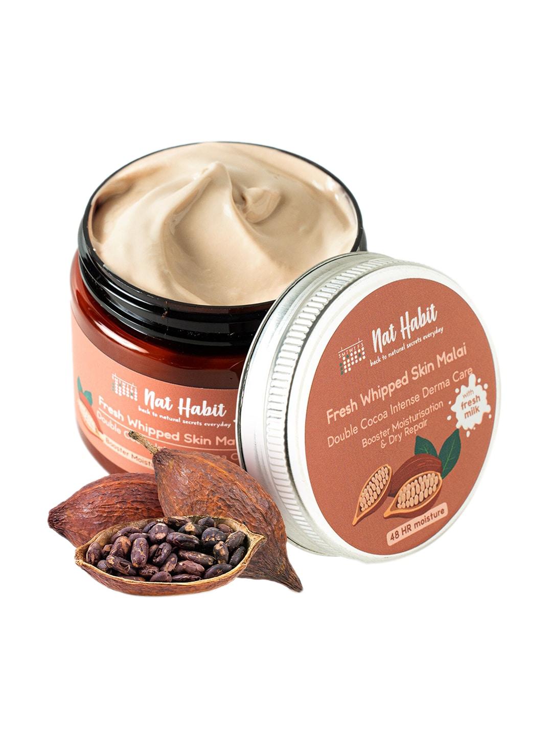 nat Habit Double Cocoa Intense Derma Care Fresh Whipped Skin Malai Body Butter - 200 ml