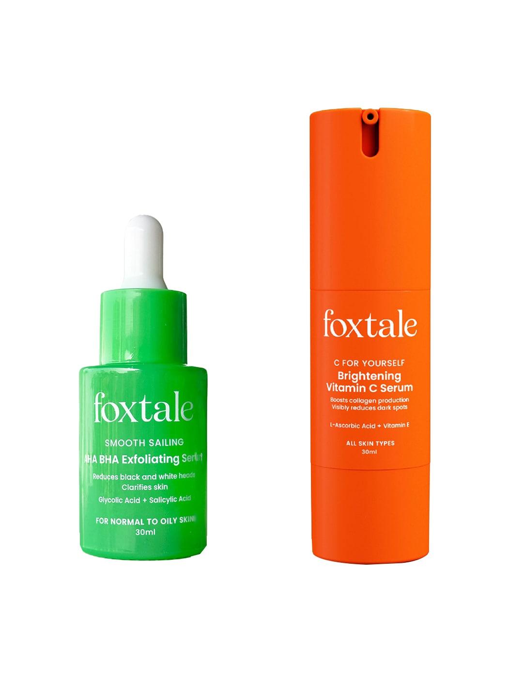 foxtale-smooth-sailing-aha-bha-exfoliating-&-vitamin-c-face-serum-30ml-each