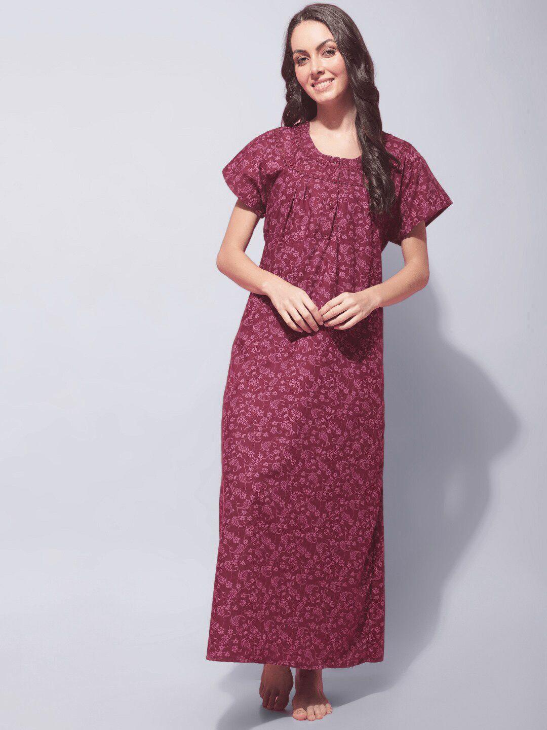 secret-wish-floral-printed-pure-cotton-maxi-nightdress
