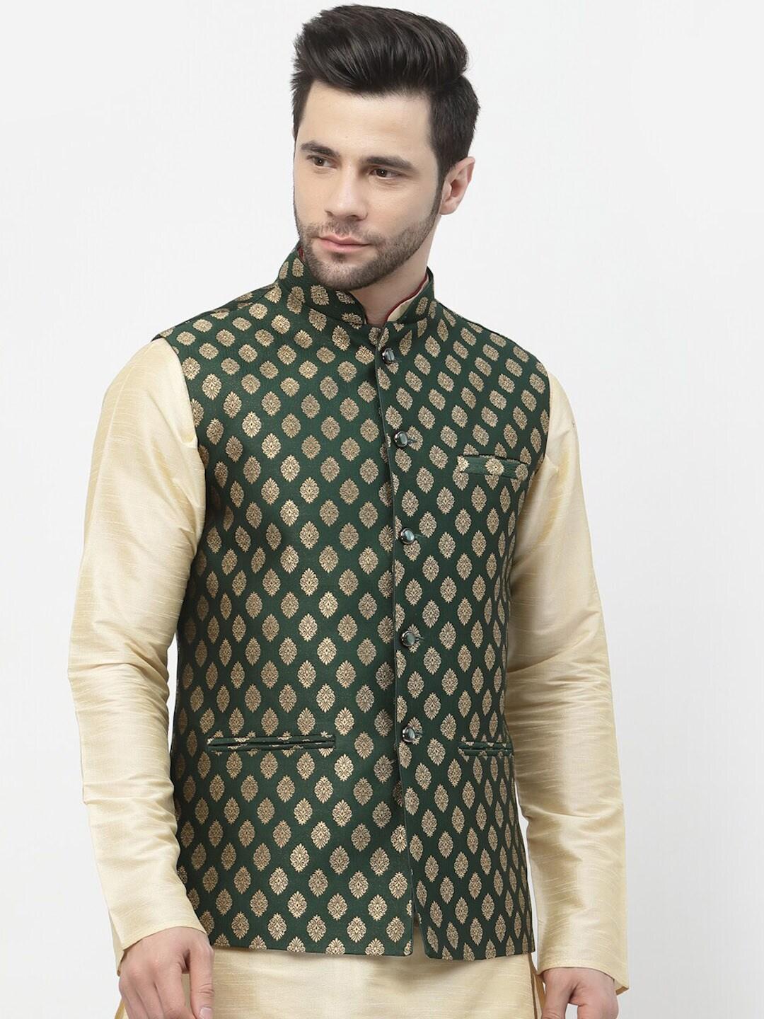 Badoliya & Sons Woven Design Nehru Jacket