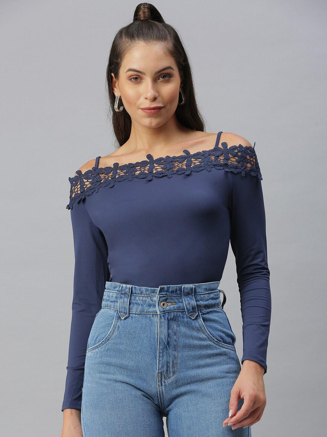 showoff-shoulder-straps-lace-up-fitted-top