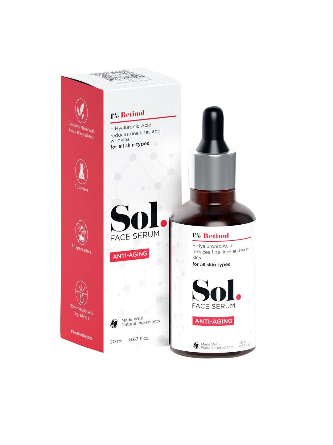 Sol. 1% Retinol Hyaluronic Acid Base Anti-Aging Face Serum - 20ml